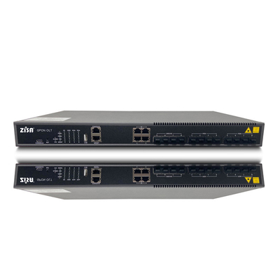 การสิ้นสุดสายออปติคัล 1U GPON OLT SFP OP1608 2 อัปลิงค์ 10G SFP + พอร์ต Enterprise