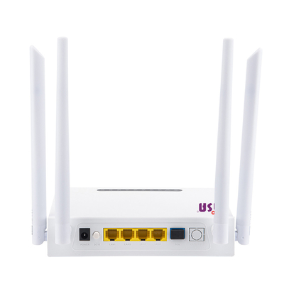 HGU FTTH Onu Xpon 4GE พอร์ต 11AC อุปกรณ์ WIFI 1310nm 1490nm